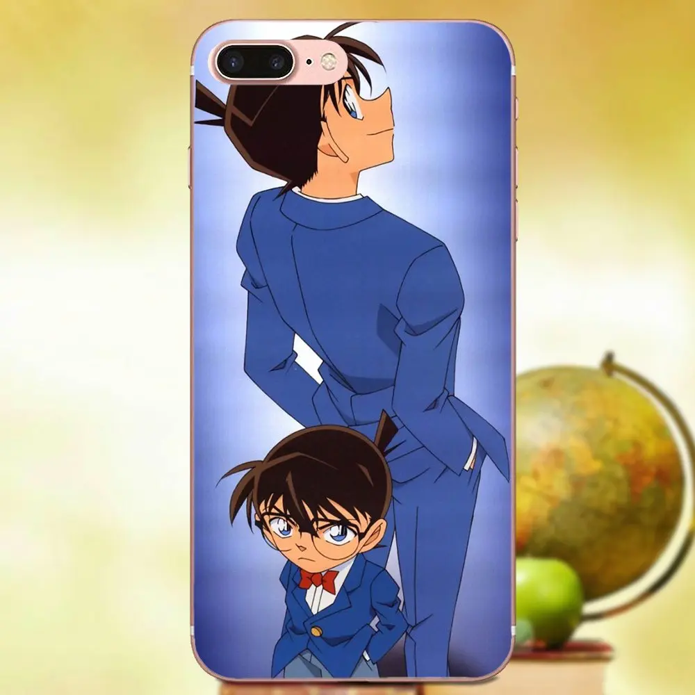 Мягкие силиконовые ТПУ прозрачные лучшие чехлы аниме серии Detective Conan для Apple iPhone 4
