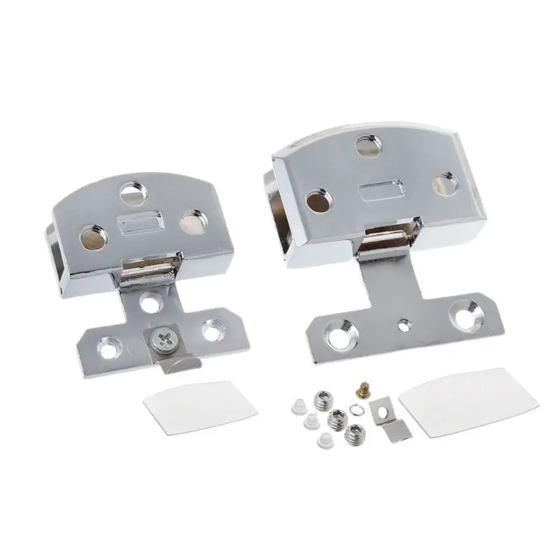 Хромированная стеклянная дверная петля Шкаф Ворота Зажим мебельная