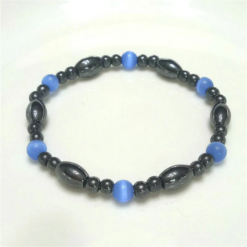 2018 Fashion Blue Magnet Slimming Bracelets For Woman Men Magnets Of Lazy Bracelet Lose Weight Magnetic Health Jewelry | Украшения и
