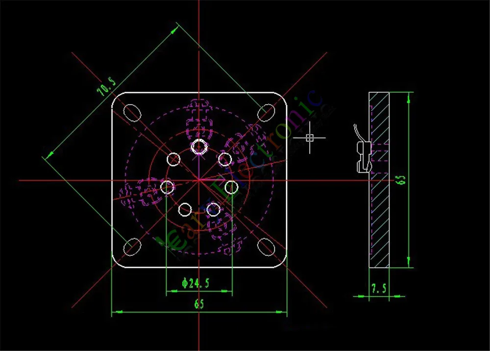 Оптом и в розницу 1 шт 7Pin керамический гнезда вакуумных трубок для GM70 GM71 аудио