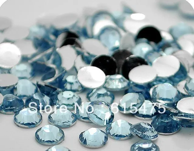 

2mm Lt.Sapphire Color SS6 crystal Resin rhinestones flatback,Free Shipping 100,000pcs/bag