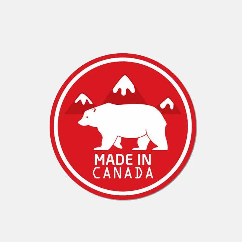 YJZT 11.5CM*11.5CM Helmet Motorcycle Made In Canada Animal Bear Decal Car Sticker 6-2641 | Автомобили и мотоциклы