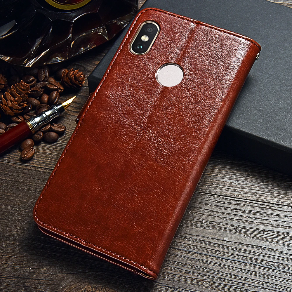 Чехол TOMKAS для Xiaomi Redmi Note 5 Pro кожаный чехол-кошелек с отделением карт чехол