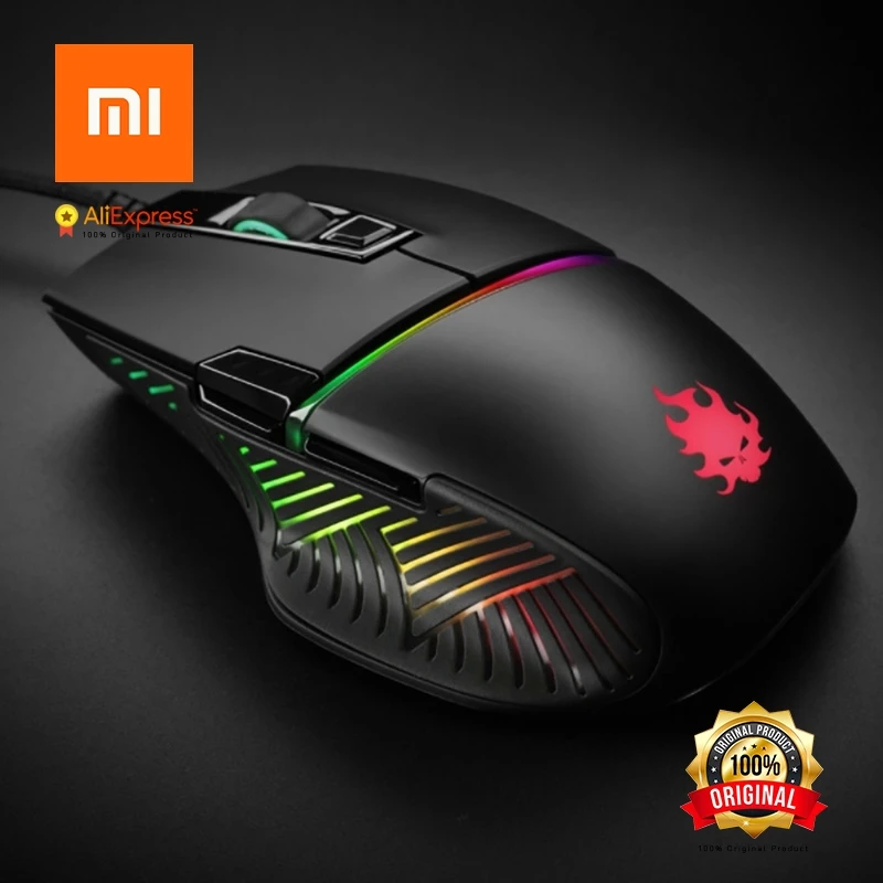 Xiaomi Professional игровая мышь лампа накаливания эффективность soul панорамный Omron микро