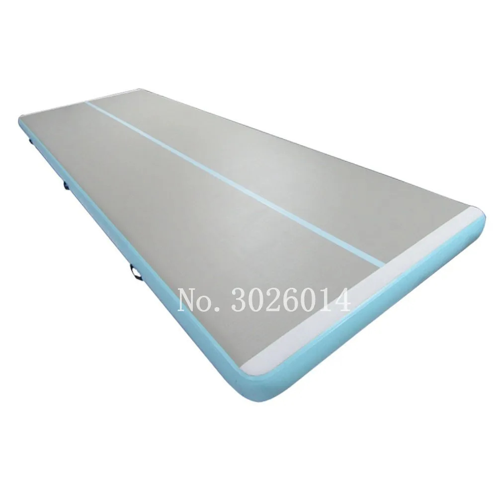 Pаспродажа Бесплатная доставка 10x1x0,2 м воздушный трек надувной воздушный акробатик воздушный трек гимнастические коврики тренировочное оборудование ...