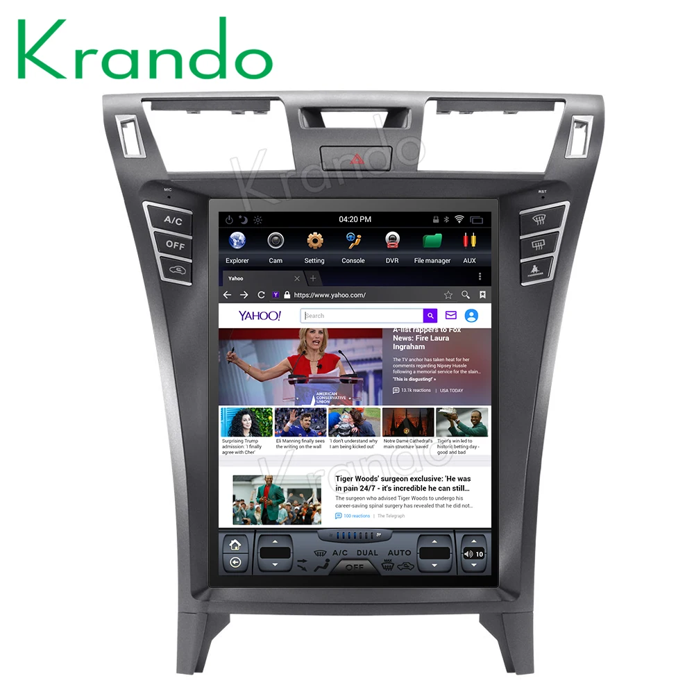 Krando android 8,1 автомобильный радиоплеер 12," вертикальный экран Автомобильная Мультимедийная система для Lexus LS460 LS600 gps навигация