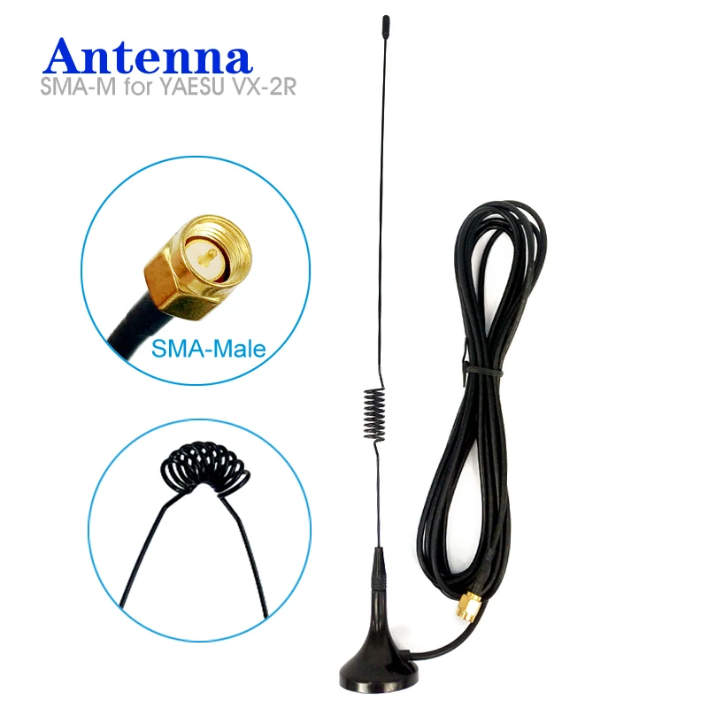 SMA Male антенна для YAESU UT 102UV VX 2R TYT 1R Puxing портативная рация UHF VHF Двухдиапазонная