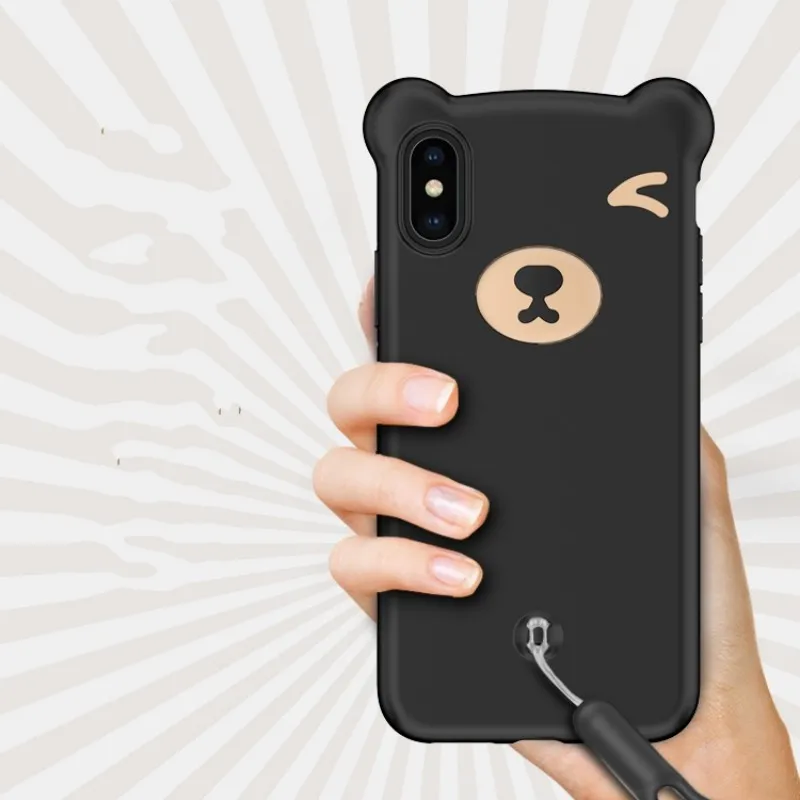 Case for VIVO X23 X21 X21s X20 X9 X9S Plus Silicone 3D Bear Soft Liquid Cover NEX S V9 V11 Y97 Y85 |