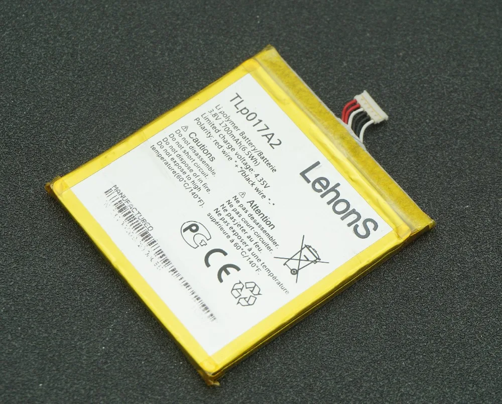 LehonS 2 шт./лот 1700 мАч/6.5Wh 3 8 В Замена Батарея для Alcatel One Touch Idol Mini OT6012 6012X 6012A 6012E 6012D TLP017A2