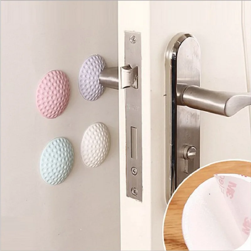 

1PCS Self Adhesive Door Stopper Wall Protectors Door Handle Bumpers Buffer Guard Stoppers Silencer Crash Pad Baby Doorknob Locks