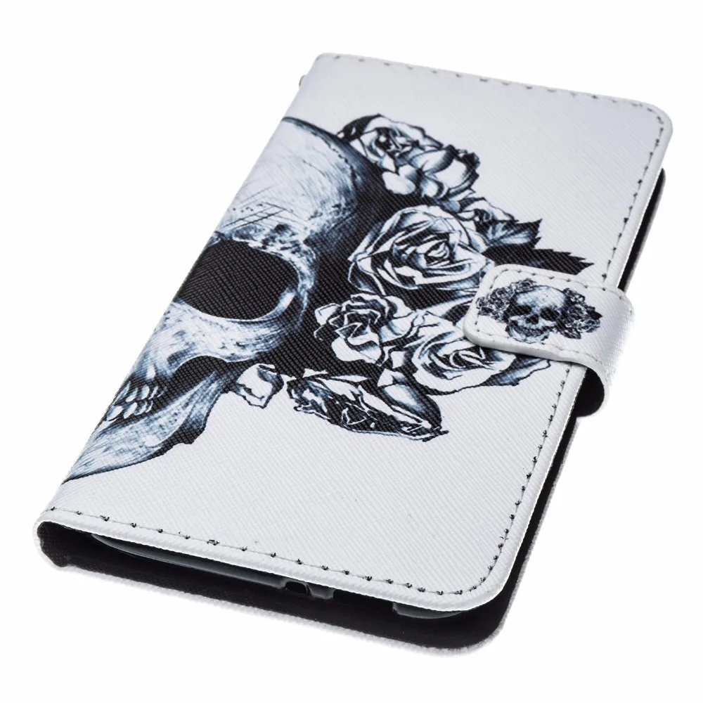 Модные яркие кошелек Стенд Книга Книги по искусству роспись слот для карты Флип