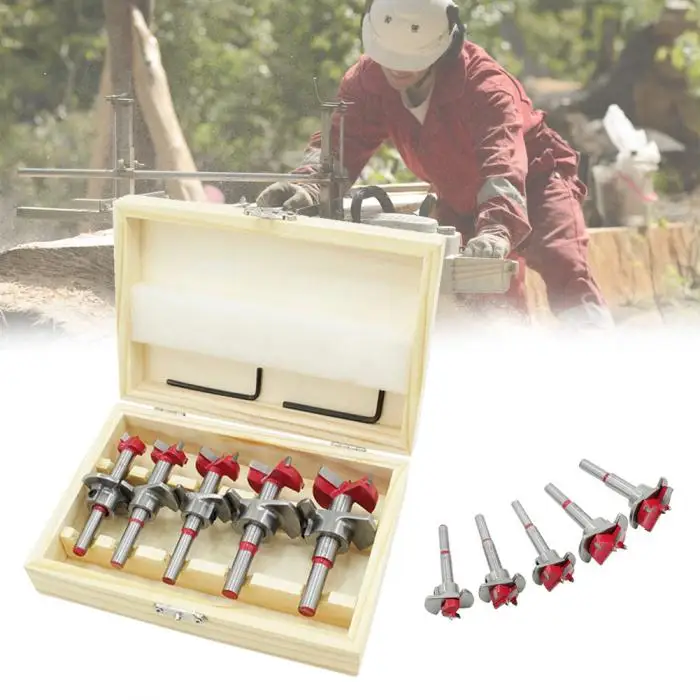 Деревообработка отверстие пилы Набор древесины резак шнек открывалка сверлильный инструмент наборы 15-35 мм HVR88
