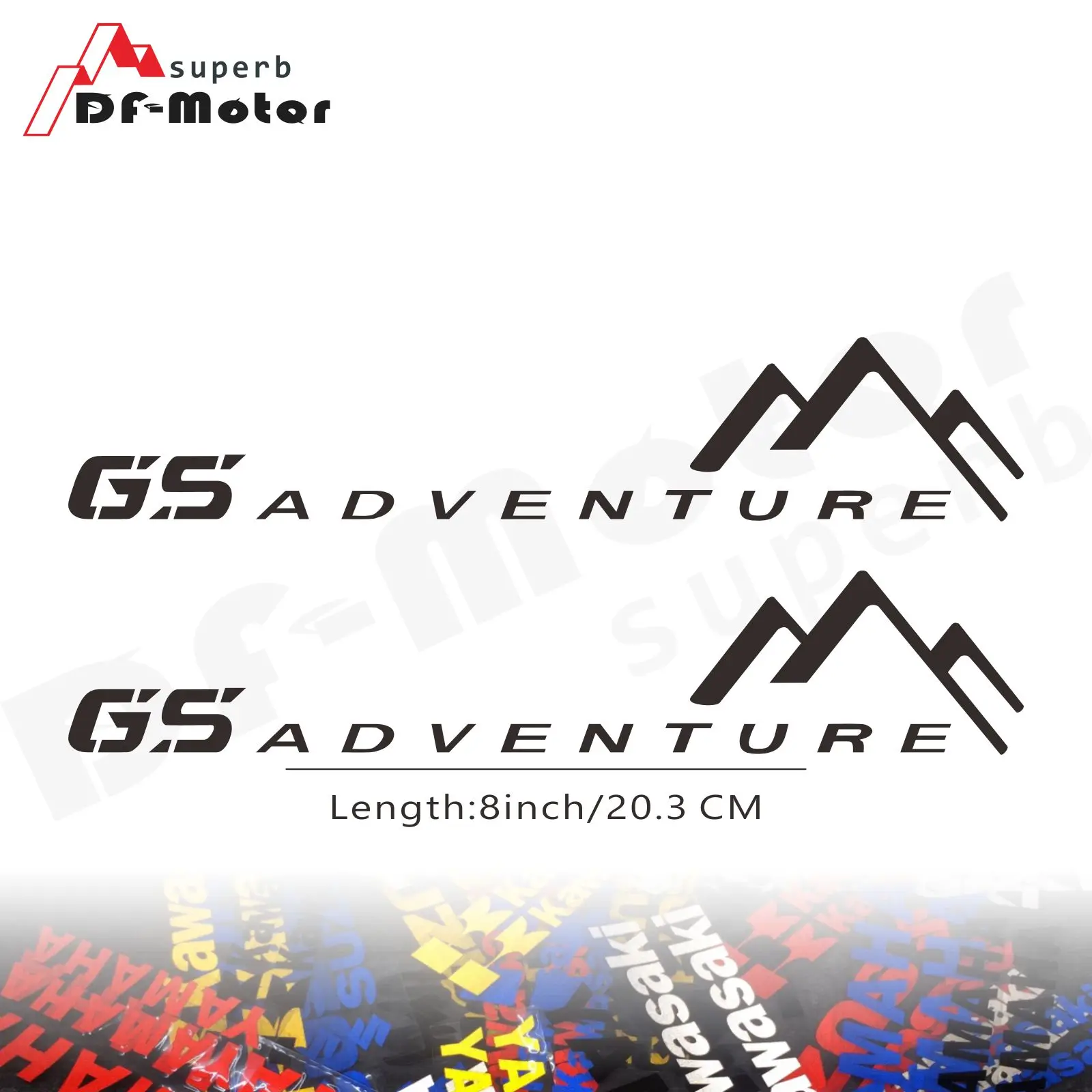 8 дюймовая Светоотражающая наклейка для мотоцикла и автомобиля колеса BMW GS Adventure