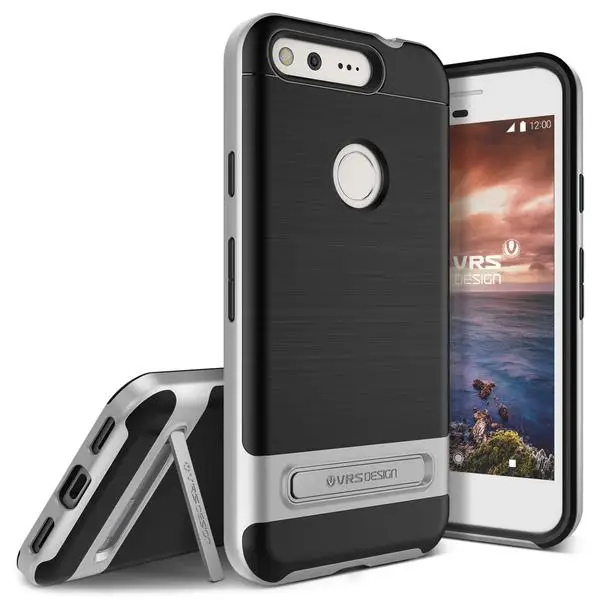 Satin Silver VERUS для Google Pixel чехол Pastic силиконовый гибридный противоударный прочный Броня подставка Verus чехол для Pixel XL от VRS дизайн - Цвет: Satin Silver