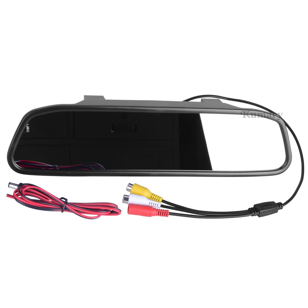 4 3 дюймовый автомобильный монитор СВЕТОДИОДНЫЙ с зеркалом заднего вида камера