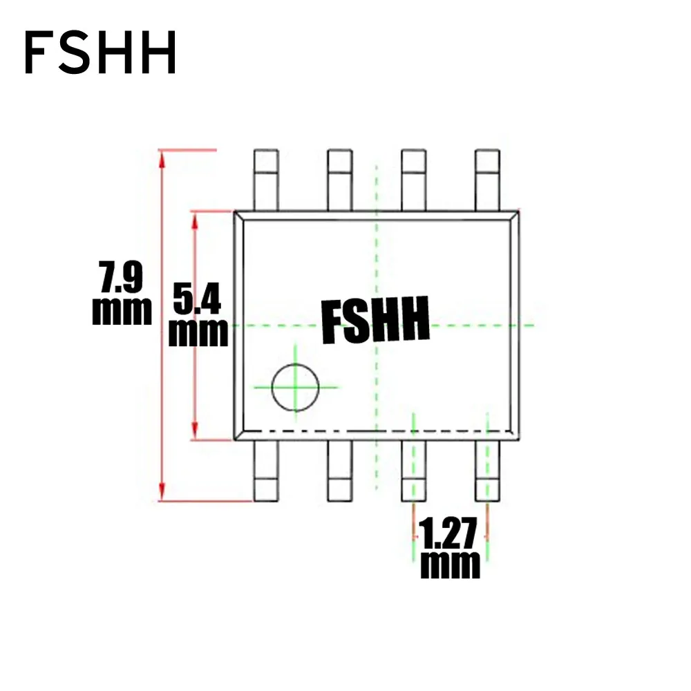 Черная раскладушка 208mil SOP8 SOIC8 тестовая розетка IC розетка адаптер-раскладушка розетка(булавка сзади SMD) SMT тестовая розетка