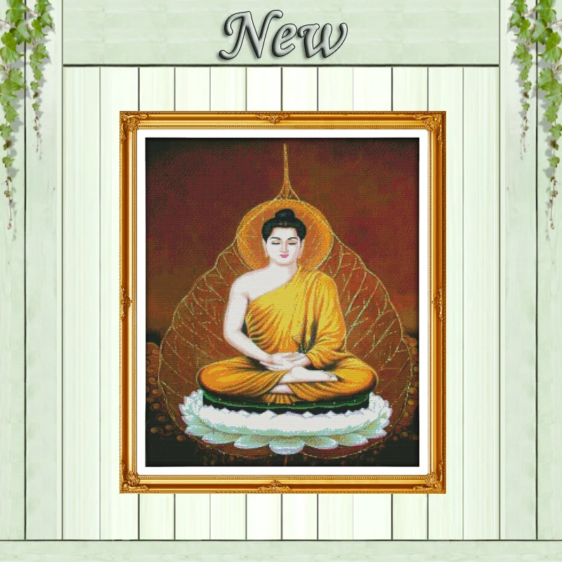 

Sakyamuni Buddhism belief diy painting Counted Print on canvas DMC 11CT 14CT chinese Cross Stitch kits Needlework Sets embroider