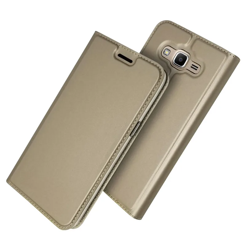 Золотой Для samsung J2 Prime Phone Etui on Fundas samsung Galaxy J2Prime G530 G530H чехол Роскошный противоударный кожаный флип-чехол - Цвет: Золотой
