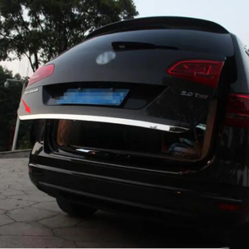 

Car Stainless Steel Rear Trunk Lid Cover Trim /Tail Gate Protector Back Trunk Cover For VW Sharan 2016 2017