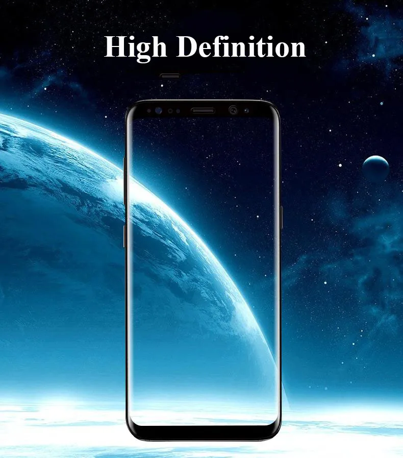 MAKAVO For Samsung Galaxy Note 9 Tempered Glass 3D Full Curved Explosion-proof Screen Protector Film for S9 Plus | Мобильные