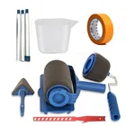 Бесшовные краски бегунок Pro ролик кисти ручка инструмент Флокированный Edger офис стены краски ing ролик краски кисти набор краски ролик