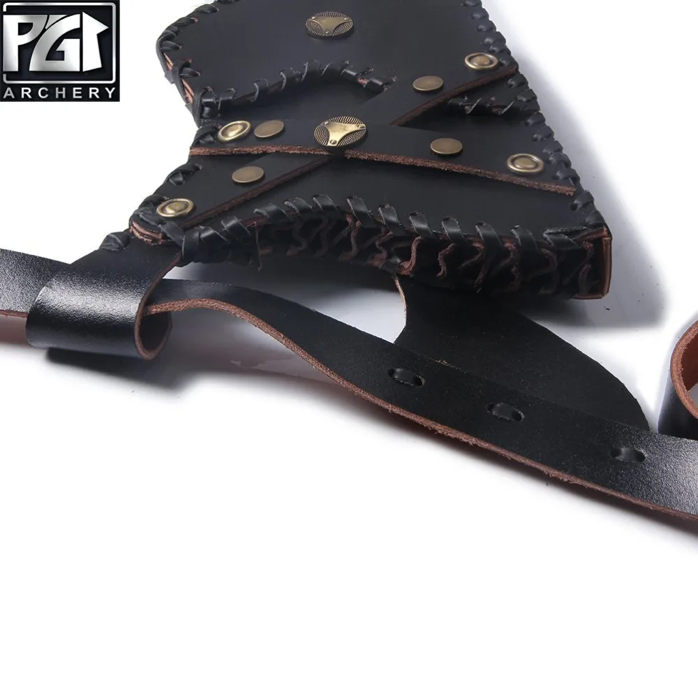 PG1ARCHERY Hip колчан для стрел с ремнем кожаный традиционный стрельбы из лука сумка