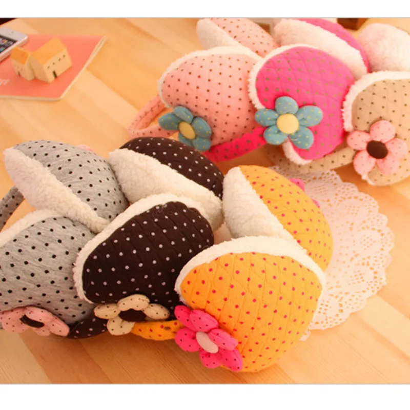 Зимняя одежда с цветочным принтом наушники зимние аксессуары для женщин детские