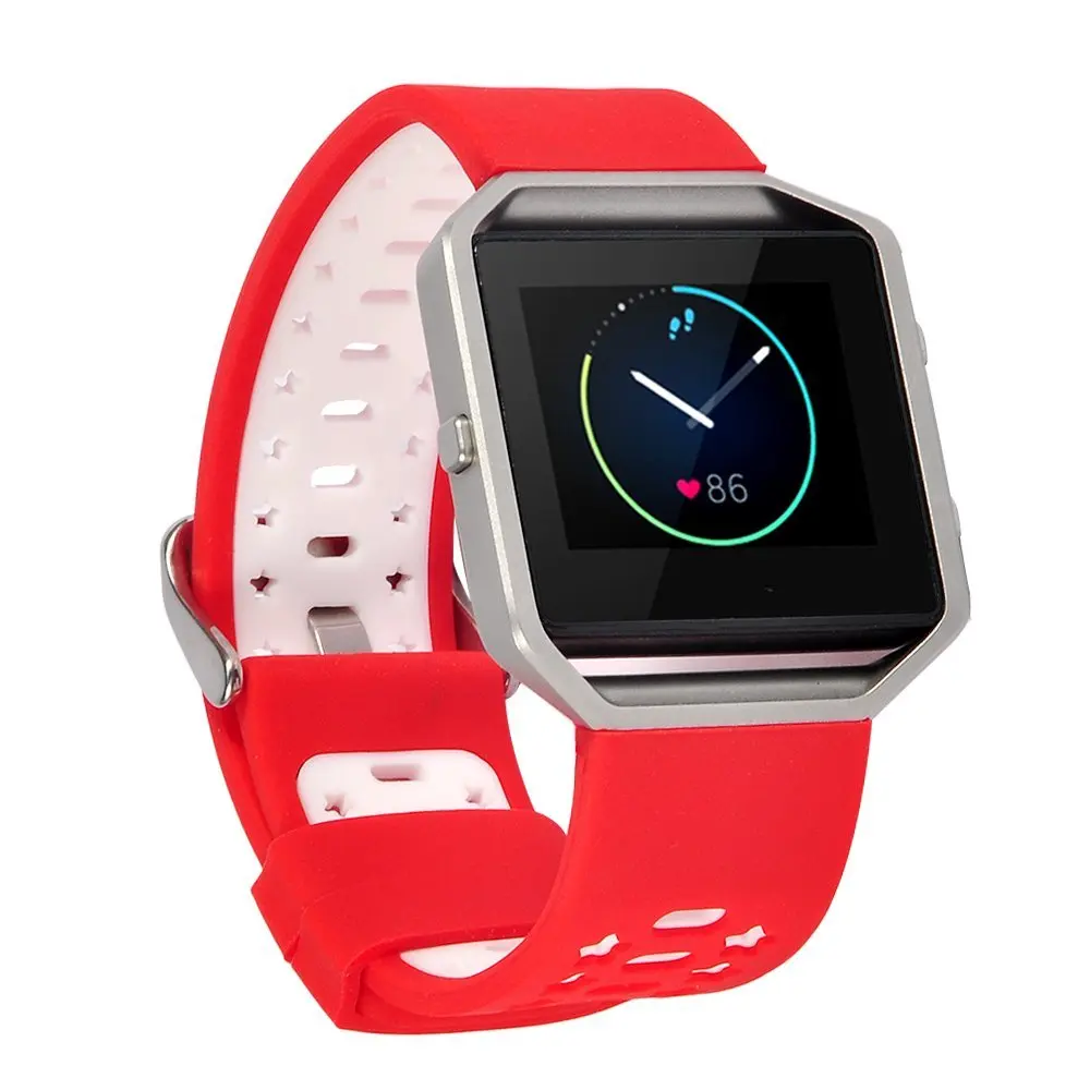 Силиконовый ремешок для Fitbit Blaze Замена часов Фитнес Смарт Браслет Ремни Петли