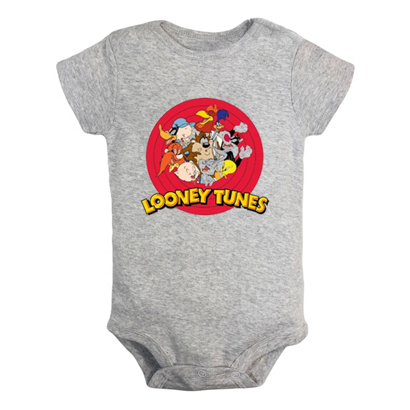 JaBaby1340GD Милый детский комбинезон с изображением кота Сильвестра Looney ttes для новорожденных мальчиков и девочек, Униформа-комбинезон с принтом, боди для младенцев, одежда хлопковые комплекты - Цвет: JaBaby1340GD