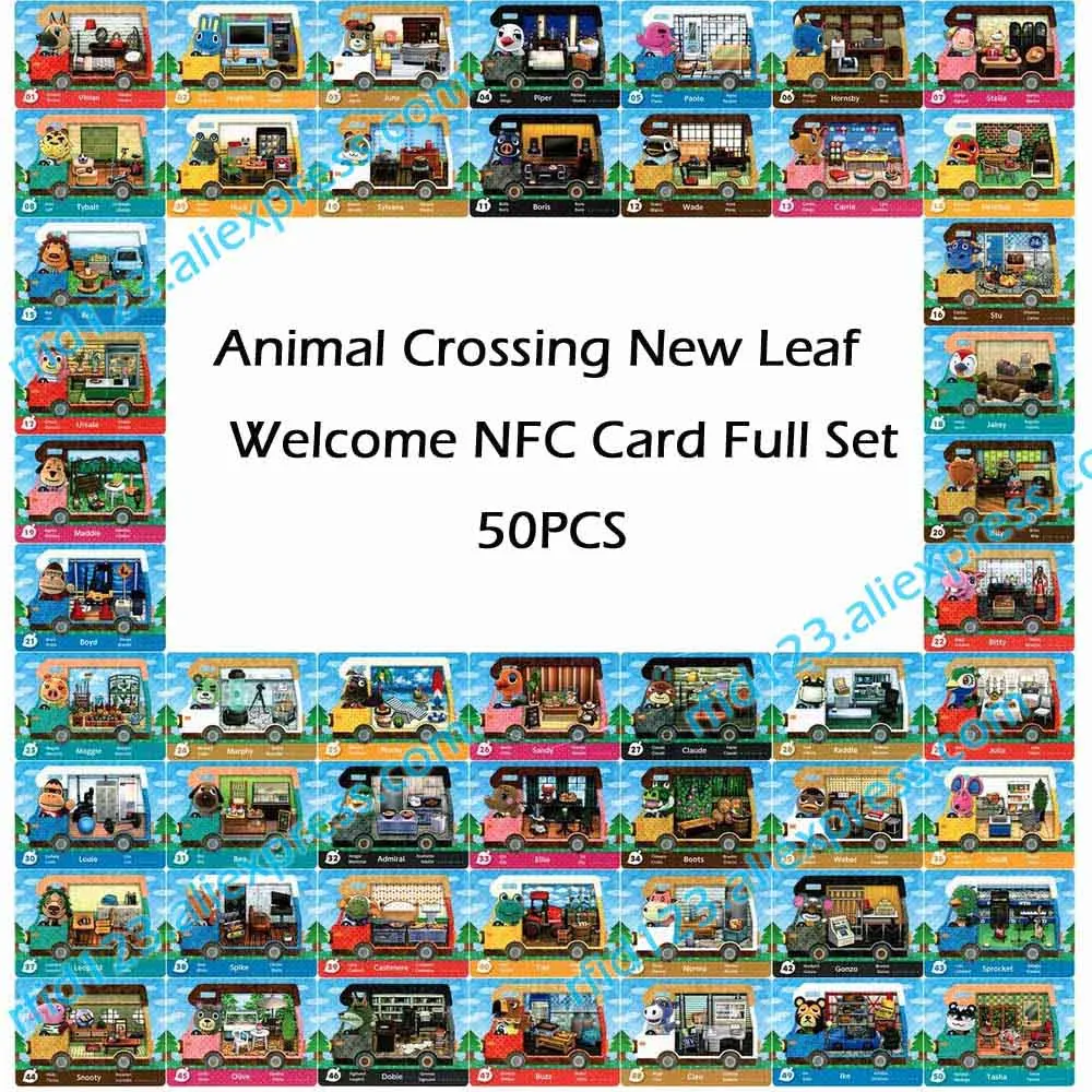 New Leaf Serie-50PCS Animal Crossing X Sanrio серия NFC карта NTAG215 печатная карта Animal Crossing лист Добро пожаловать - Цвет: New Leaf Serie-50PCS