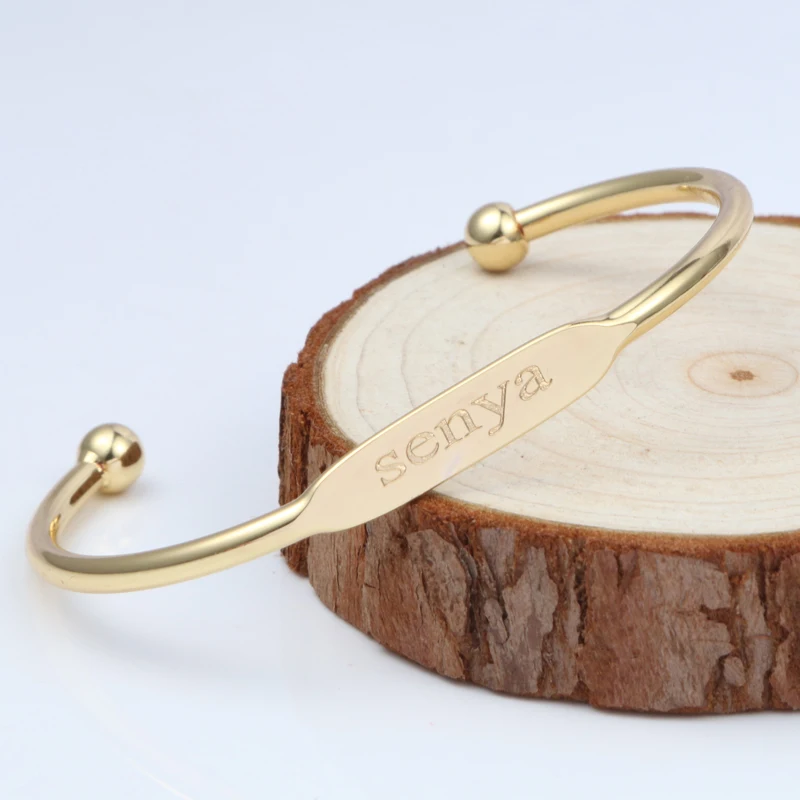 DUOYING детский модный браслет персонализированный медный с именем на заказ