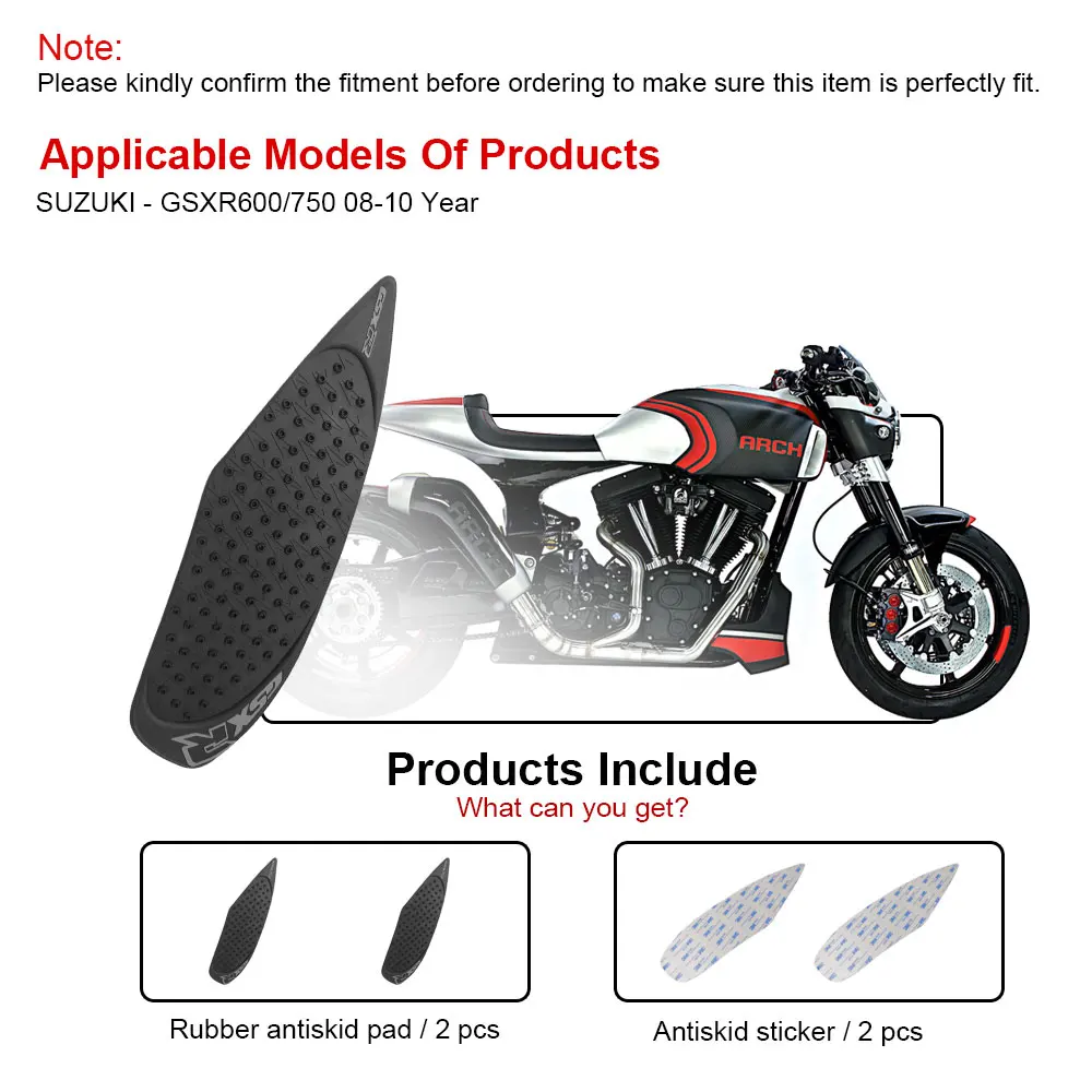 Детали для мотоцикла GSXR600 GSXR750 2008 2009 2010 боковая прокладка защитная наклейка
