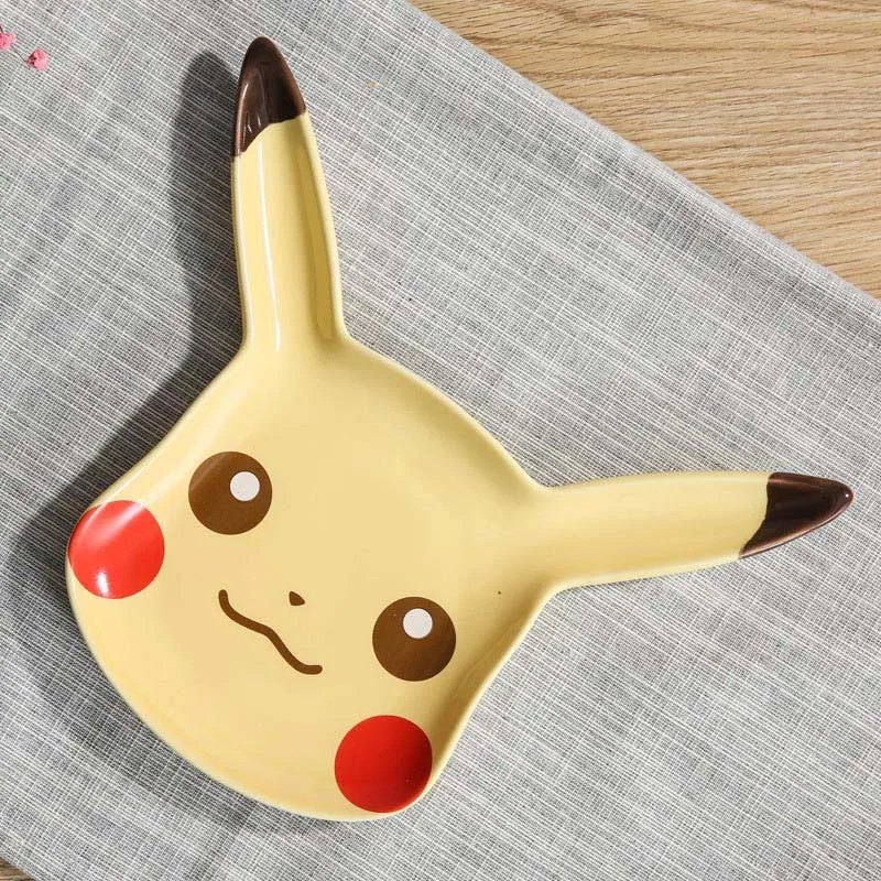 Pikachu Saucer Новинка, 1 шт, милая керамическая аниме-игра, Покемон, карманные монстры, Пикачу, кофейная кружка, креативная чашка для кофе/воды/молока, подарки для друзей - Цвет: Pikachu Saucer