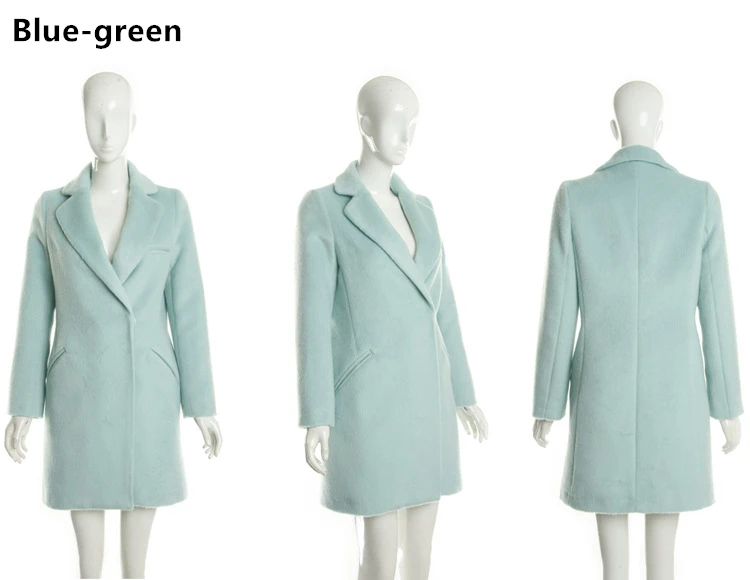 2019 новый зимний Корейский стиль офисный женский шерстяной костюм куртка теплый