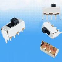 10pcs ss 12f44 slide switch 5 pins switches 2 positions mounting electronic button mini on off key wholesale price