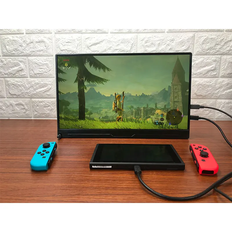 Портативный игровой монитор 13 3 дюйма 4K Type C HDR для PS4 Pro XBOX NS ПК ноутбука новый IPS