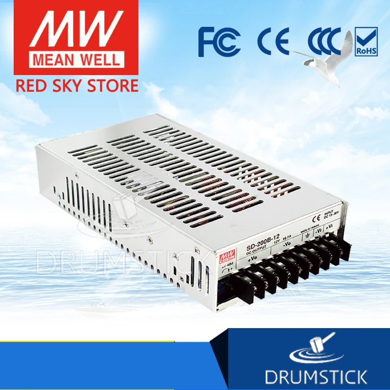 Meanwell SD 200D 12 В 16.7A meanwell 200 4 Вт один выход Converter конвертер [Real6]|dc-dc converter 12v|12v converterdc-dc 7a |