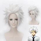 Парик для косплея Hitsugaya Toushirou из аниме отбеливатель, термостойкие синтетические волосы, с шапочкой