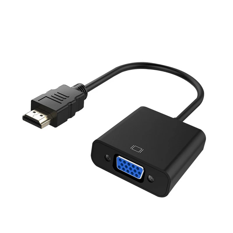 HDMI к VGA адаптер HDMI Мужской к VGA Женский видео конвертер 1080P цифро-аналоговый аудио для ПК ноутбук планшет проектор