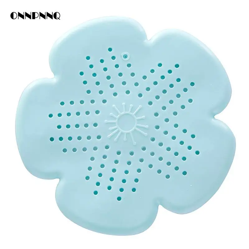 Фильтр для кухонной раковины с цветком вишни Силиконовый фильтр пола и волос |