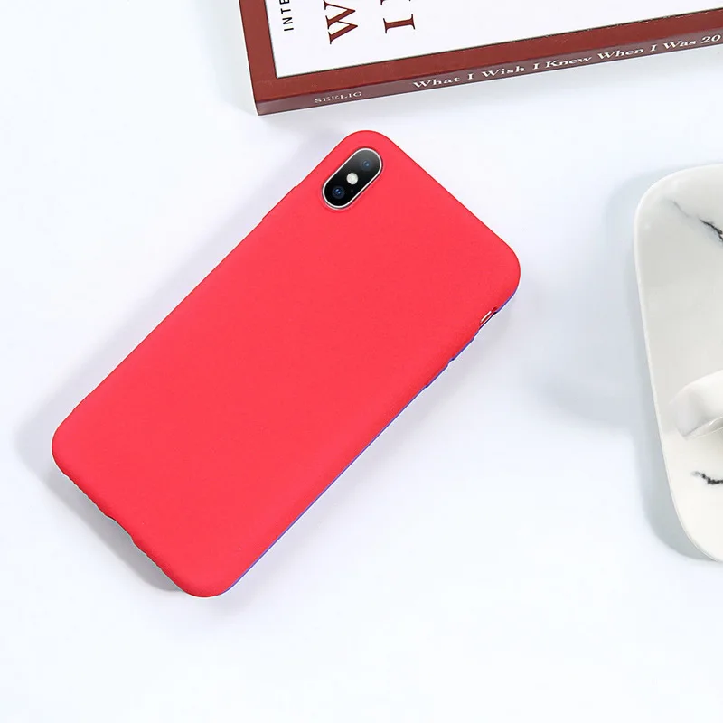Роскошный плюшевый Матовый сенсорный чехол для iPhone 11 Pro X XR XS Max, Мягкая силиконовая задняя крышка из ТПУ для iPhone 6, 6 S, 7, 8 Plus, чехол s