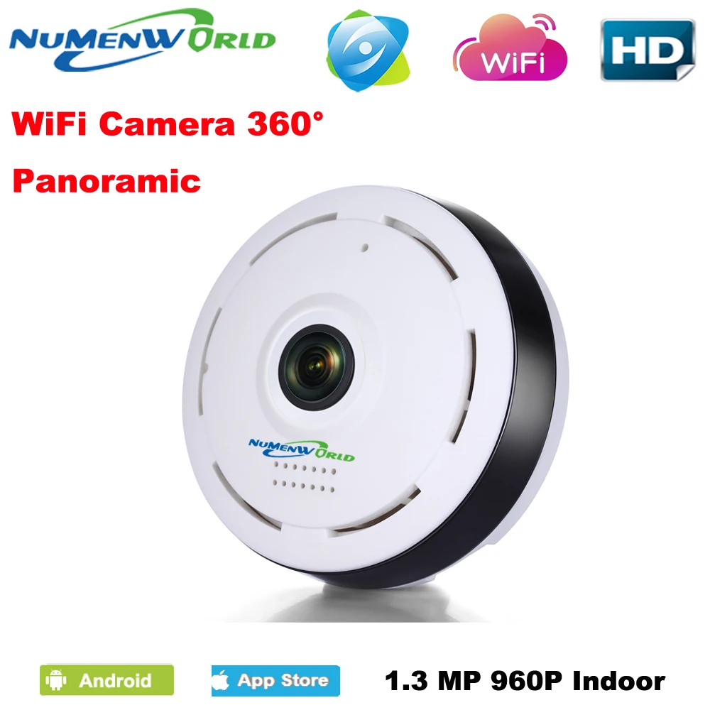 Беспроводная панорамная IP камера рыбий глаз 360 МП 960P|camera g-sensor|camera tripod thread sizecamera canon