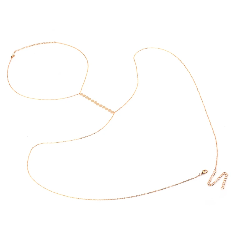 Женский бюстгальтер с блестками простая пляжная цепочка перекрестной талией