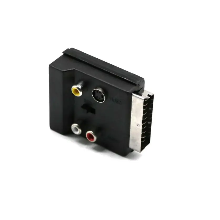Переключаемый адаптер SCART для разъема с S Video + 3rca_kxl0817|s-video to rca|scart s-videos-video rca |