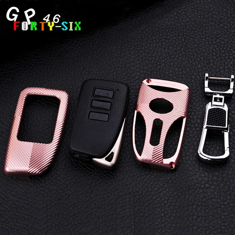 Чехол для автомобильного ключа из алюминиевого сплава металла и кожи чехол Lexus IS