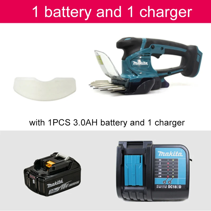 1 battery 1 charger Японский Makita DUM604 160 мм Беспроводная газонокосилка с зарядкой, газонокосилка, домашний Маленький Многофункциональный триммер для живой изгороди 1250spm - Цвет: 1 battery 1 charger