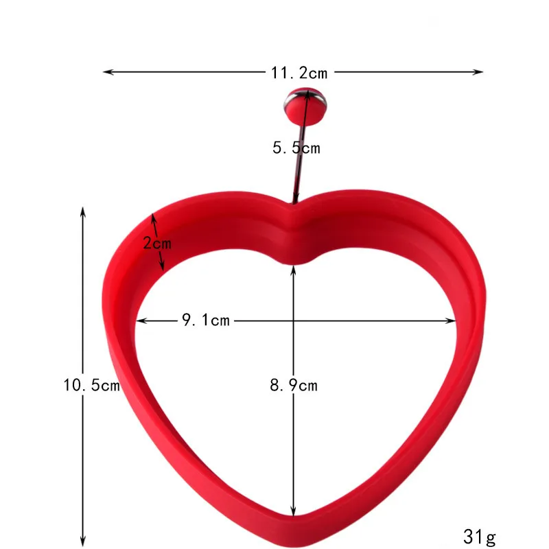 

5 Styles Pancake Maker Fried Egg Mold Silicone Forms Non-stick Simple Operation Pancake Maker Omelette Round Mold