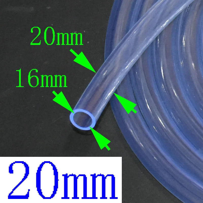 20mm hose 24 мм 20 мм 16 мм гибкий садовый шланг 1/2 3/4 садовый капельный шланг ПВХ прозрачный полив для теплиц 5 м - Цвет: 20mm hose