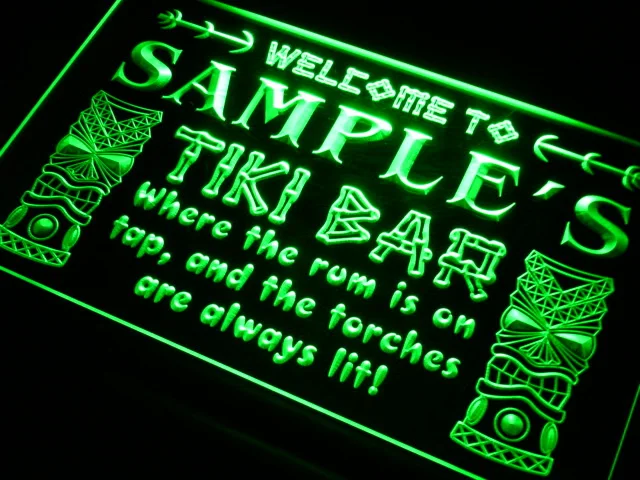 Pm tm именной персонализированный неоновый светильник Tiki Bar|sign light|sign neon lightsign light |