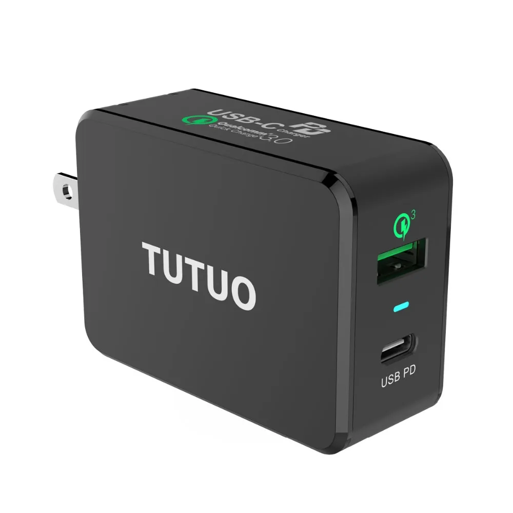 TUTUO USB C PD настенное зарядное устройство (доставка питания) Тип + быстрая зарядка 3 0